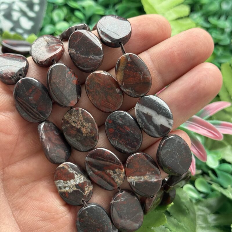 Burma Oval Brecciated Jasper Tasi 15x20 Mm 2