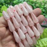 Damla Pembe Kuvars Tasi 10x25 Mm 2