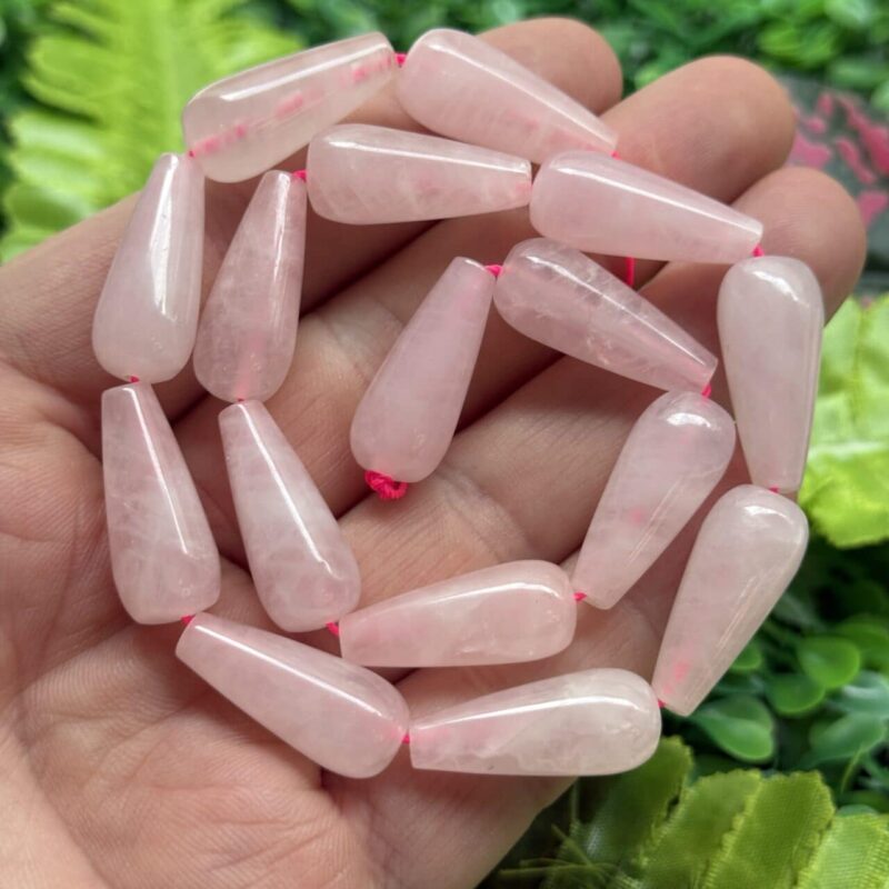 Damla Pembe Kuvars Tasi 10x25 Mm