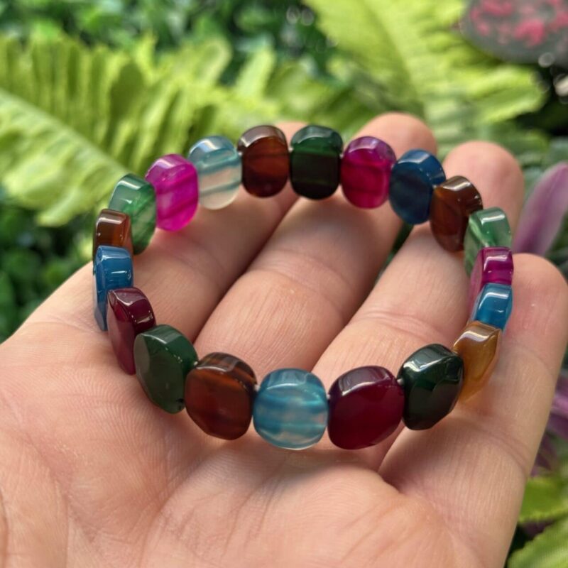 Doğal Çakra Akik Taşı Bileklik