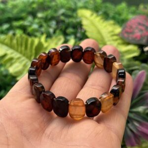 Doğal Kahve Akik Taşı Bileklik