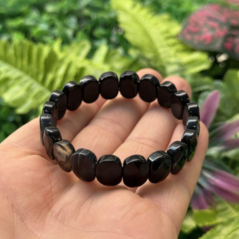 Doğal Siyah Akik Taşı Bileklik Doğal Siyah Akik Taşı Bileklik