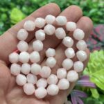 Elmas Kesim Pembe Kuvars Tasi 9 Mm