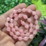 Elmas Kesimli Pembe Kuvars Tasi 7 Mm 2