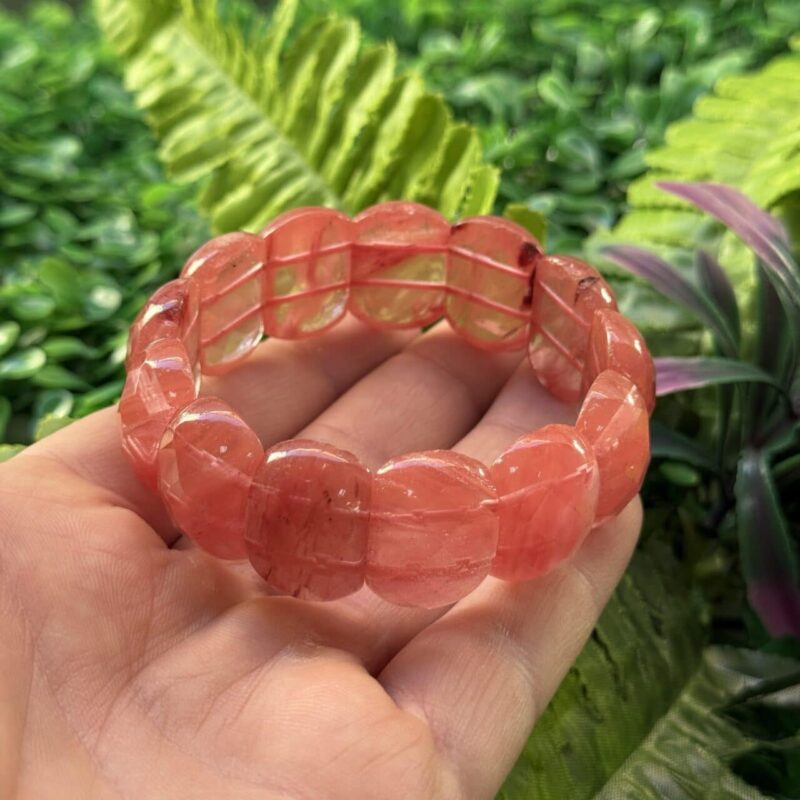 Gül Kuvars Taşı Bileklik