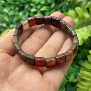 Kahve Akik Taşı Bileklik