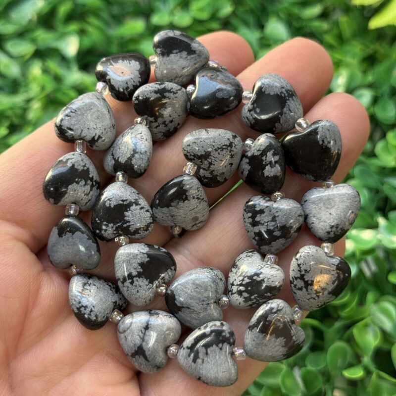 Kalp Karli Obsidyen Tasi 14 Mm Kalp Karli Obsidyen Tasi 14 Mm