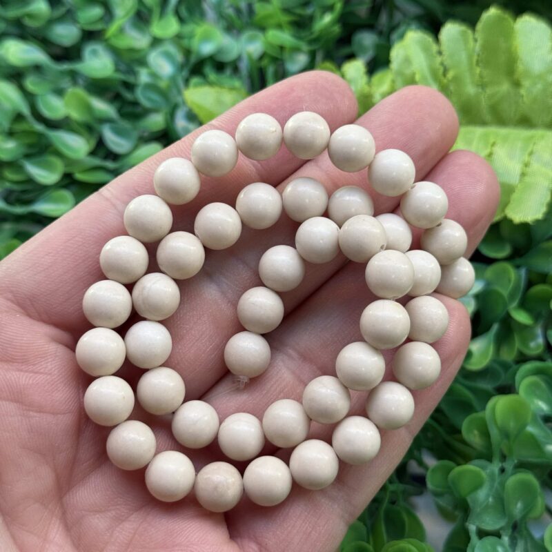 Kure Krem Jasper Tasi 8 Mm