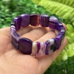 Mor Akik Taşı Bileklik Mor Akik Taşı Bileklik