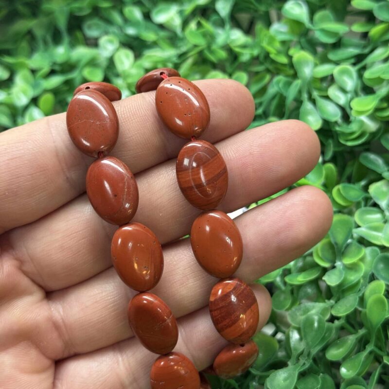 Oval Kirmizi Jasper Tasi 13x18 Mm