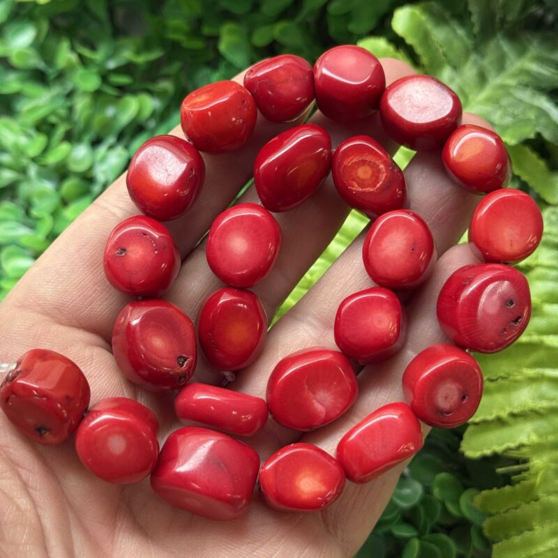 Oval Kure Mercan Tasi 15 Mm