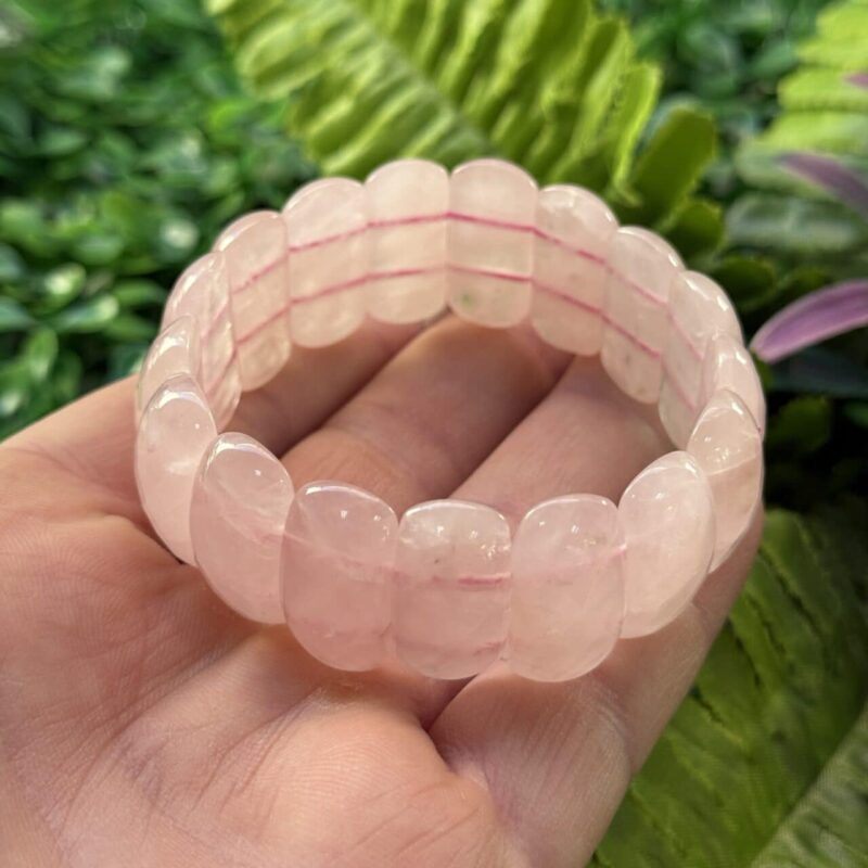 Pembe Kuvars Taşı Bileklik Pembe Kuvars Taşı Bileklik