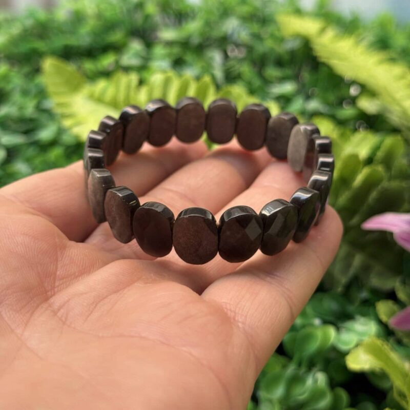 Silver Obsidyen Taşı Bileklik