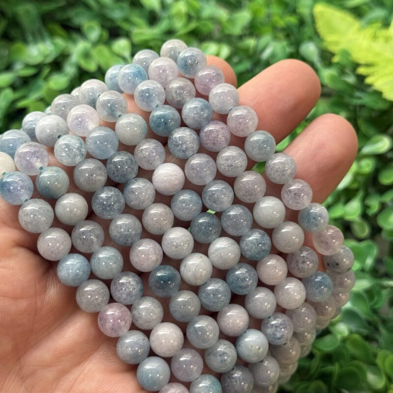 Kure Akuamarin Renkli Kuvars Tasi 8 Mm 3 Kure Akuamarin Renkli Kuvars Tasi 8 Mm 3