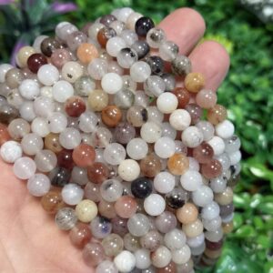 Kure Botswana Akik Renkli Kuvars Tasi 8 Mm