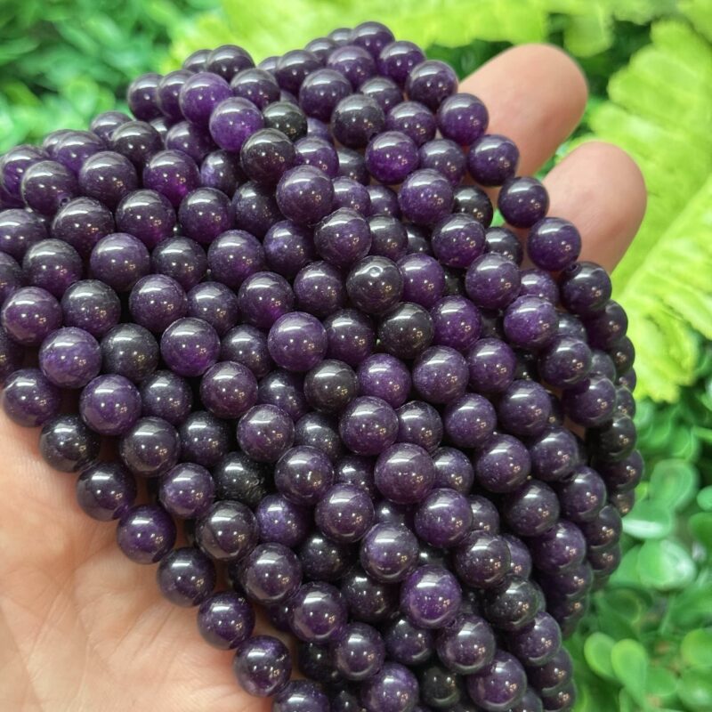 Kure Mat Ametist Renkli Kuvars Tasi 8 Mm 2 Kure Mat Ametist Renkli Kuvars Tasi 8 Mm 2