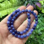 Kure Mor Mavi Renkli Kuvars Tasi 8 Mm