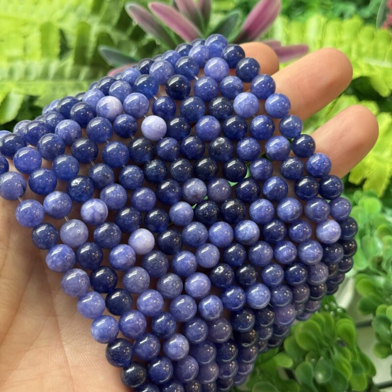 Kure Mor Mavi Renkli Kuvars Tasi 8 Mm 2