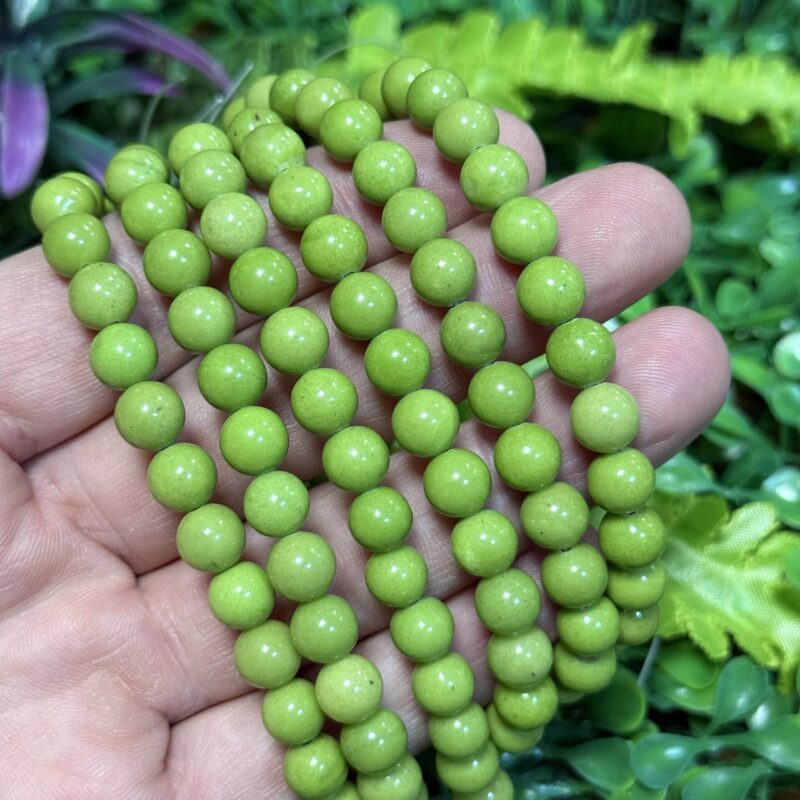 Kure Olivin Renkli Kuvars Tasi 8 Mm 2