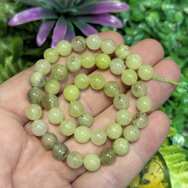 Kure Peridot Renkli Kuvars Tasi 8 Mm