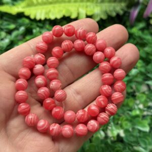 Kure Rodokrozit Renkli Kuvars Tasi 8 Mm