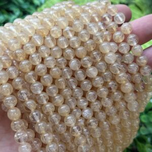 Kure Sari Rutil Renkli Kuvars Tasi 8 Mm