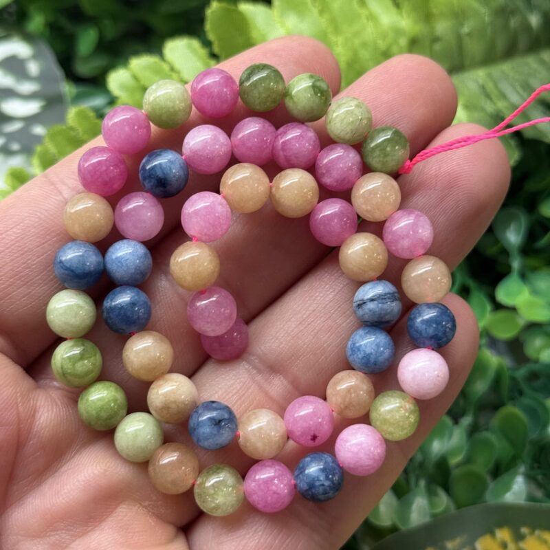 Kure Turmalin Renkli Kuvars Tasi 8 Mm