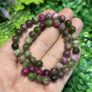 Kure Yakut Zumrut Mix Renkli Kuvars Tasi 8 Mm