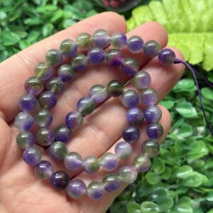 Kure Yosunlu Ametist Renkli Kuvars Tasi 8 Mm