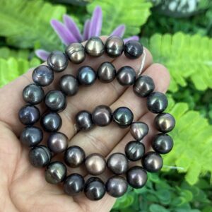 12 Mm Premium Dogal Siyah İnci 2