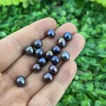 Adet Kure Siyah Dogal İnci 8 9 Mm 3