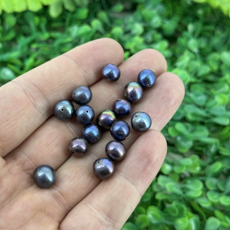 Adet Kure Siyah Dogal İnci 8 9 Mm 3