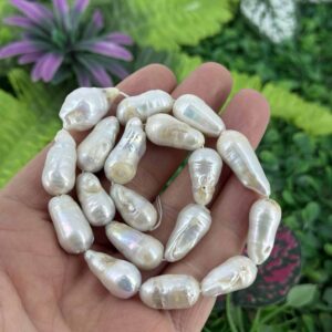 Damla Dogal Barok İnci 12x20 Mm 2