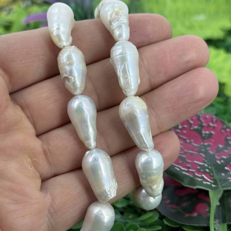 Damla Dogal Barok İnci 12x20 Mm