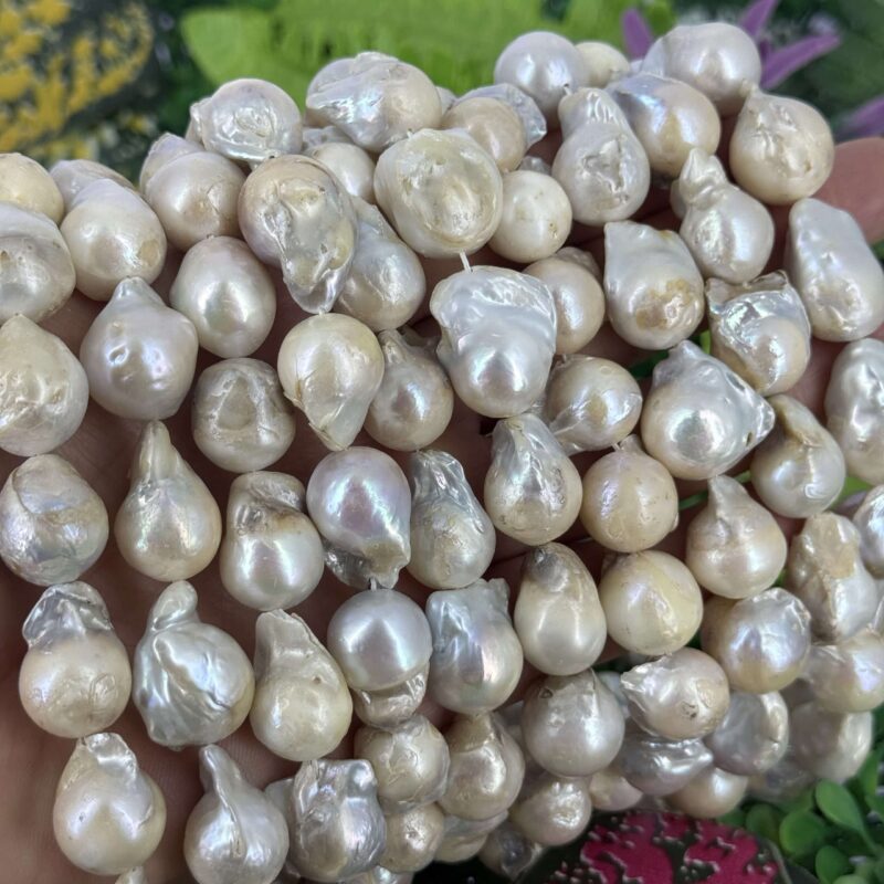 Damla Kure Dogal Barok İnci 15 Mm 2 Damla Kure Dogal Barok İnci 15 Mm 2