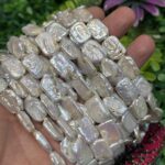 Dikdortgen Dogal İnci 12x16 Mm 2