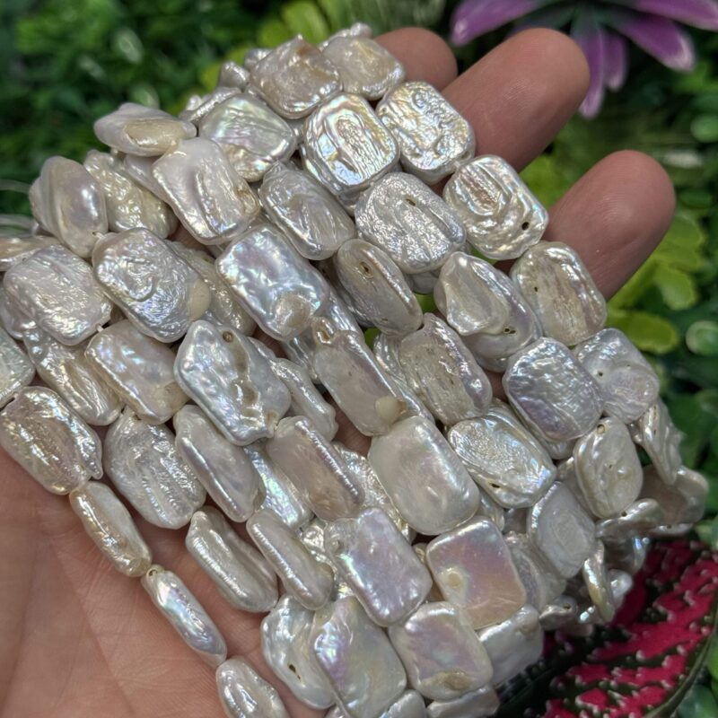 Dikdortgen Dogal İnci 12x16 Mm 2