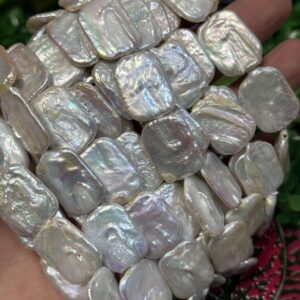 Dikdortgen Dogal İnci 18x25 Mm 2