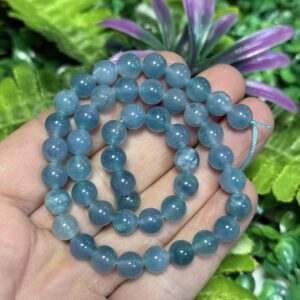 Kure Koyu Akuamarin Renkli Kuvars Tasi 8 Mm 2