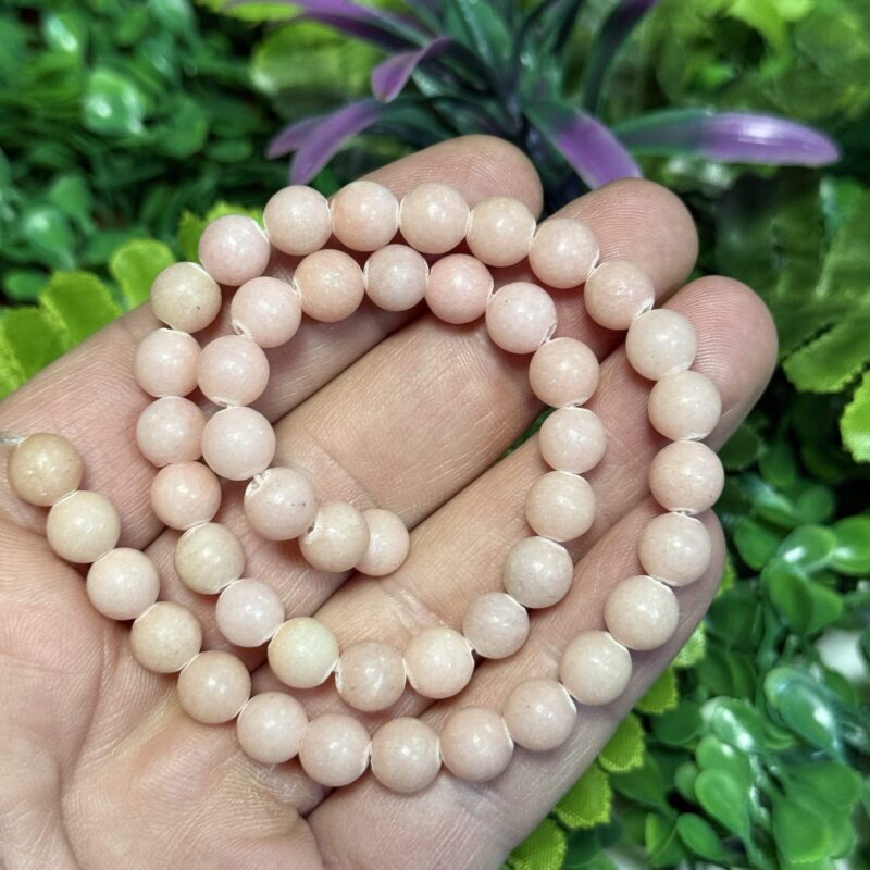 Kure Mat Pembe Renkli Kuvars Tasi 8 Mm Kure Mat Pembe Renkli Kuvars Tasi 8 Mm