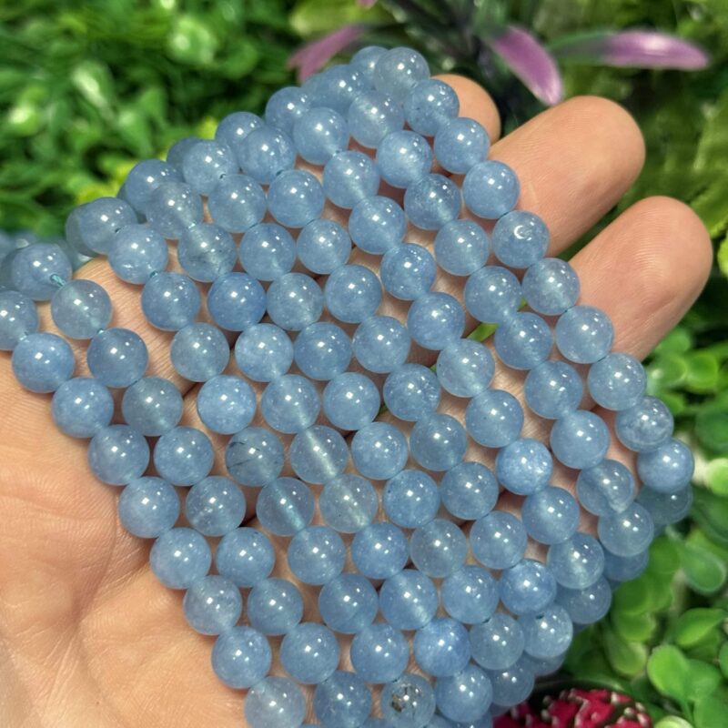 Kure Mavi Kalsit Renkli Kuvars Tasi 8 Mm 2 Kure Mavi Kalsit Renkli Kuvars Tasi 8 Mm 2