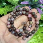 Kure Rodonit Renkli Kuvars Tasi 8 Mm 3 Kure Rodonit Renkli Kuvars Tasi 8 Mm 3