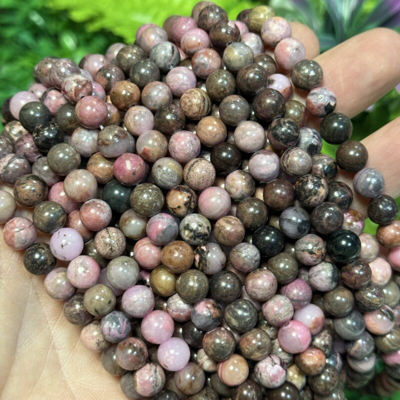 Kure Rodonit Renkli Kuvars Tasi 8 Mm 4 Kure Rodonit Renkli Kuvars Tasi 8 Mm 4