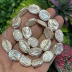 Oval Tablet Dogal Barok İnci 14x18 Mm Oval Tablet Dogal Barok İnci 14x18 Mm