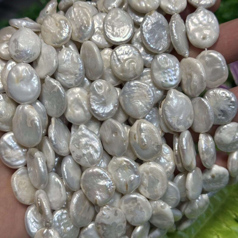 Oval Tablet Dogal Barok İncisi 14x18 Mm