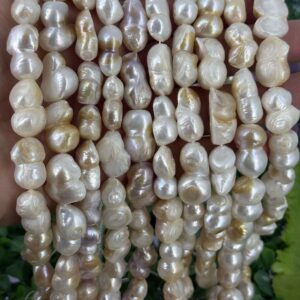 Premium Ezik İkiz Yapisik Barok İnci 12 13 Mm 2