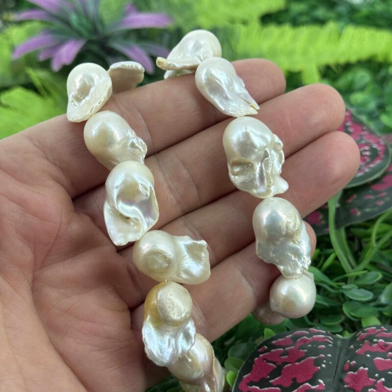 Premium Sakiz Dogal Barok İnci 14 Mm 2