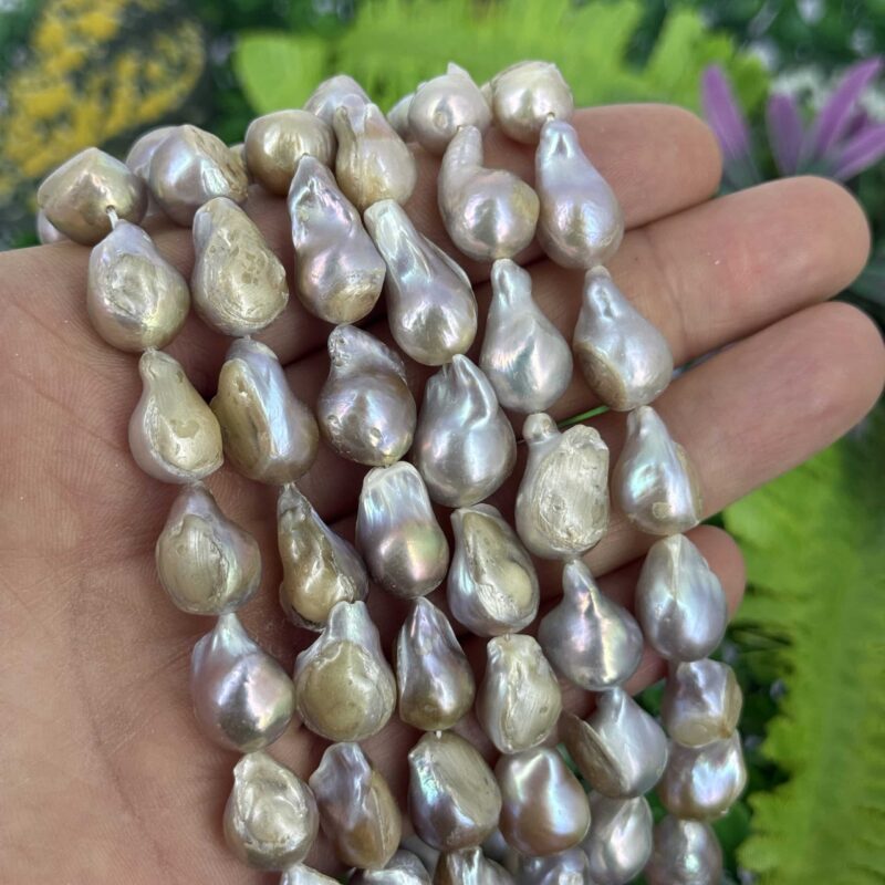 Saten Damla Dogal İnci 10 Mm 2