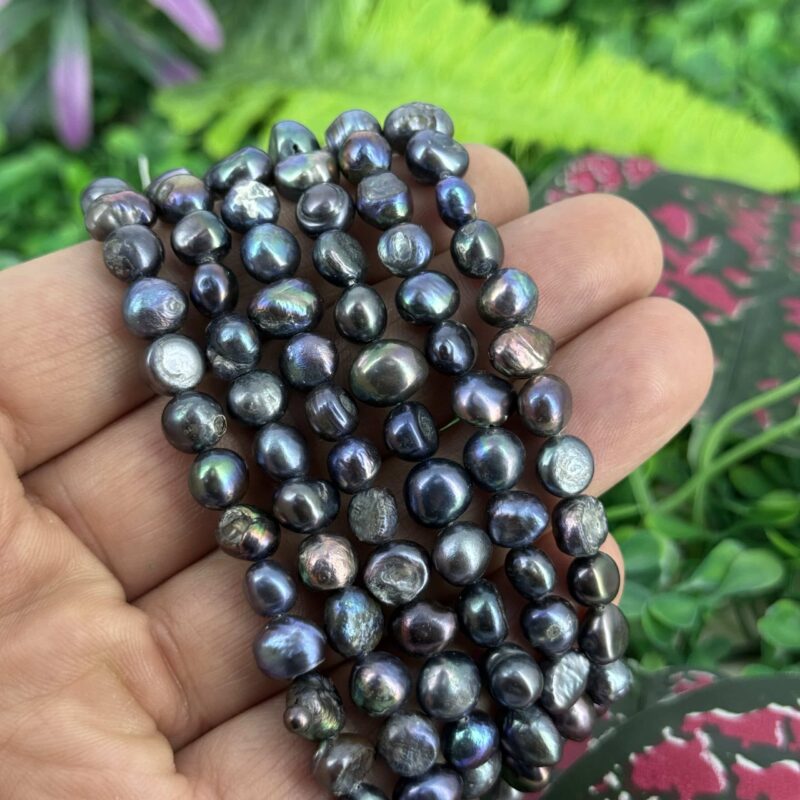 Siyah Sekilsiz Dogal İnci 7 Mm 2