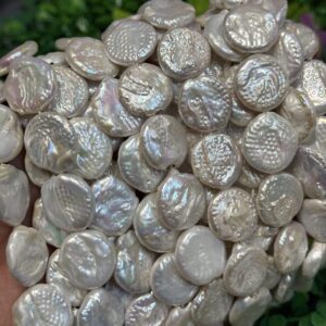 Yuvarlak Tablet Dogal Barok İnci 20 Mm 2